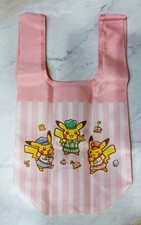 Pikachu Sweets by Pokemon Cafe Reusable Eco Bag Pink 8 in x 9.5 in from Japan