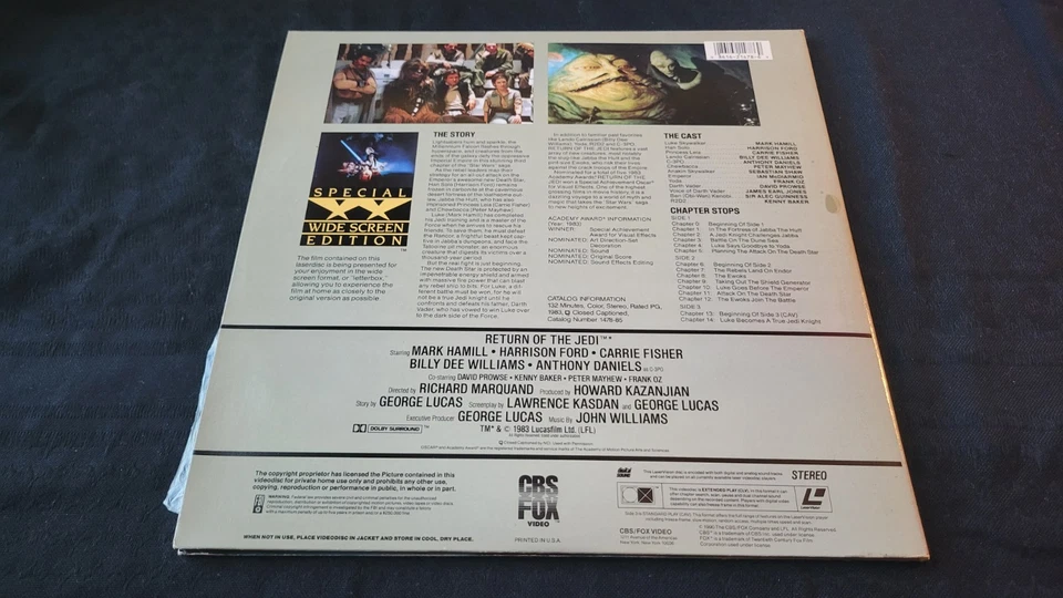 Return Of The Jedi Widescreen Edition Laserdisc - Image 2 of 3