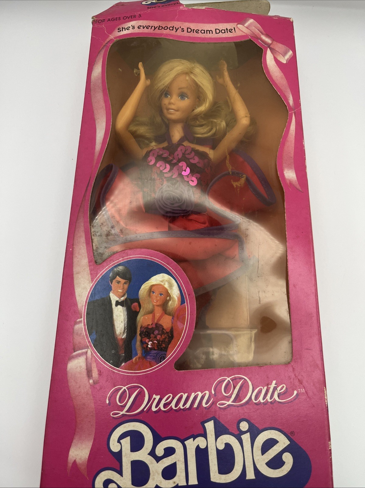 Vintage New Original 1982 Dream Date Barbie Doll 5868Mattel/Superstar/Box Damage