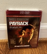 Payback - Mel Gibson HD DVD, Straight Up: The Directors Cut - New Sealed 