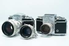 Exakta VX Ihagee Dresden Carl Zeiss Jena Biotar film camera lens lot 75mm 58mm 