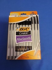 BIC Cristal Xtra Smooth Ballpoint Pen Medium Point 1.0mm Black 6 Pack 60 Pens