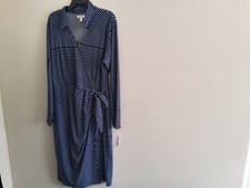 Blue Wrap Dress NWT Nine West  Size XXL