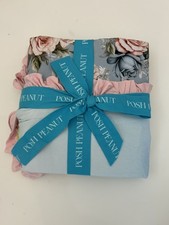 Posh peanut McKenzie Pink And Blue Floral Luxe Patoo Blanket