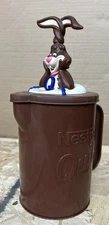 Vintage Nestle Quick Nesquik Chocolate Milk Bunny Mixer Plastic Pitcher 
