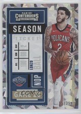 2020-21 Panini Contenders Season Cracked Ice Ticket 15/25 Lonzo Ball #32 1u6