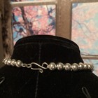 Native Jeweler Coin Silver(.900) & Genuine MALACHITE Squash Blossom Necklace — photo 5