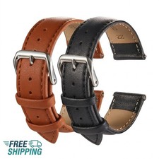 Genuine Leather Watch Band Strap Replacement 18mm 20mm 22mm 24mm Men Women New
