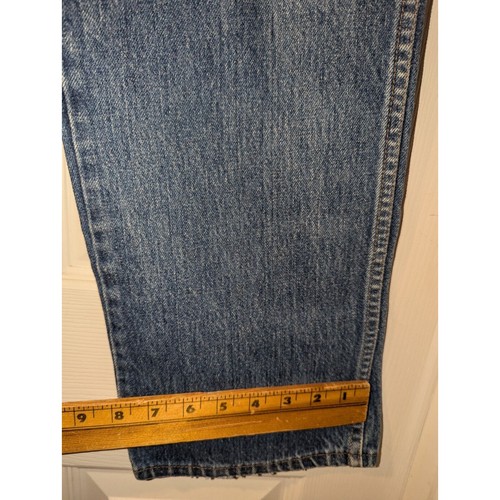 Saddle King Jeans Mens 36x28 Blue Vintage 5 Pocket Made in USA Inseam 100 Cotton - Picture 6 of 13