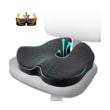 X Large Memory Foam Seat Cushion for Office Chair,for Back Support,... Fast Ship