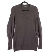 Elie Tahari Cashmere Mohair Sweater Dress XS Balloon Long Sleeve Tunic