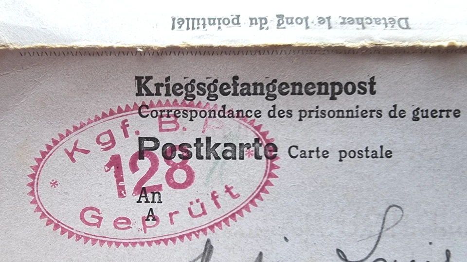 Stalag 1 A Stablack, Allemagne,carte postale voyagée avec carte réponse , 1942 - Photo 4/4