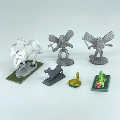 Fey Creatures - Suitable For D&D - Pre Slotta Metal Unbranded Miniatures X11530
