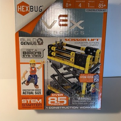 Hex Bug Vex Robotics: Scissor Lift Construction Build Toy 85+Pieces STEM Science