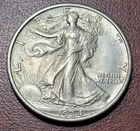 1934 Walking Liberty Half Dollar AU About Uncirculated Lustrous 50c Silver Coin