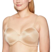Curvy Couture NUDE Smooth Multi-Way Strapless Bra, US 36DDD