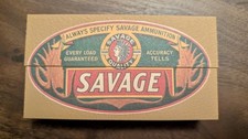 Rifle Cartridge Box: All-Plastic .303 Savage 20 Round Box with Vintage Label