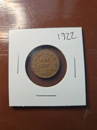 Photo of a 1922 Canada Small Cent from an eBay listing that sold on Jul 9, 2026