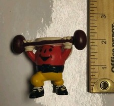 Vintage 1990s Kool Aid Man Weightlifting PVC Figure Kraft General Foods Promo