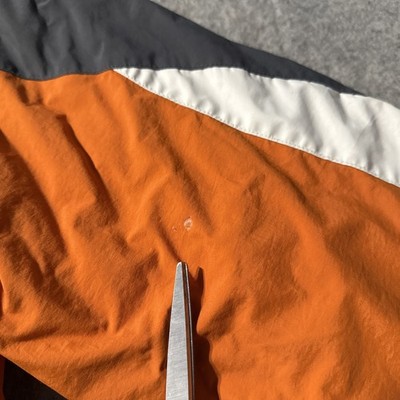 Vintage Columbia Men's L Orange Gray White Colorblock Ski Jacket