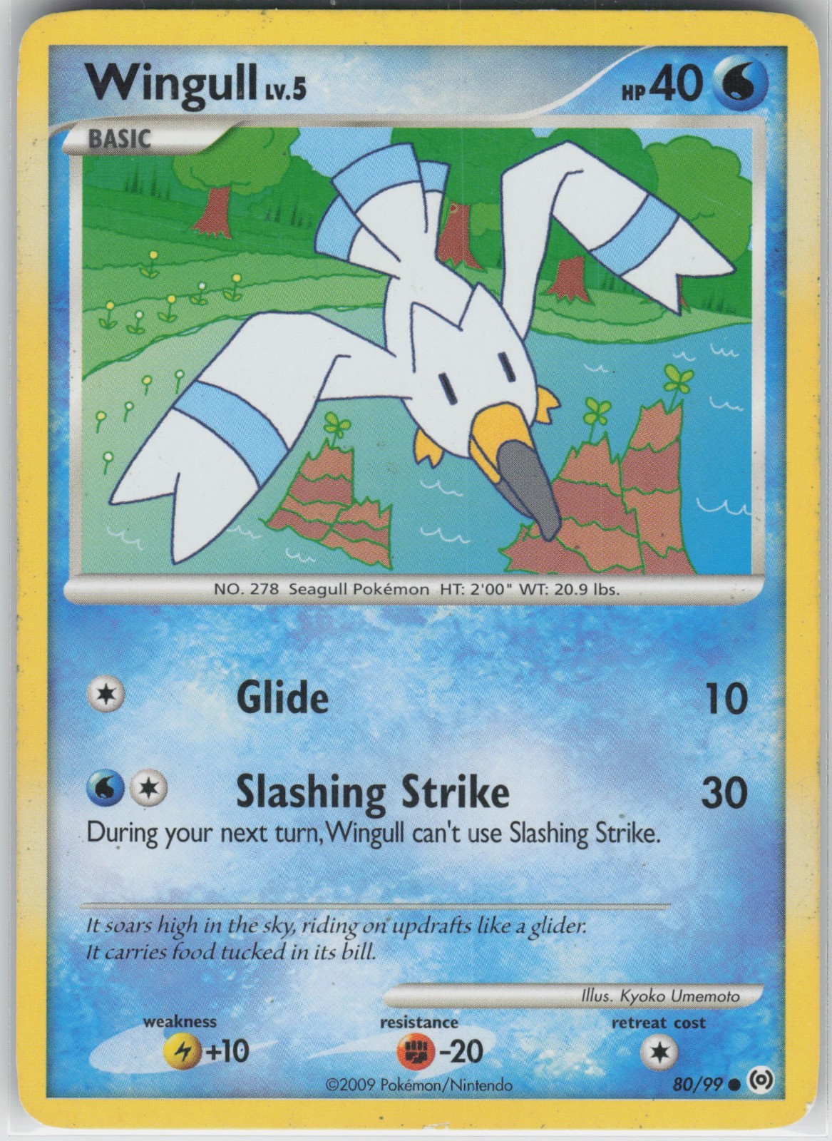Wingull 80 Common Arceus 80/99 LP