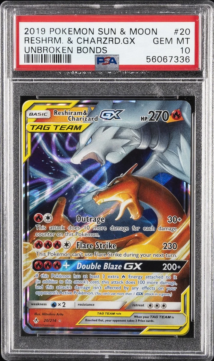 Reshiram Pokémon TCG Professional Sports Authenticator (PSA