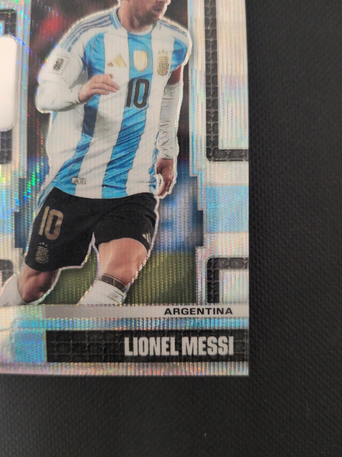 2026 Panini Prizm FIFA World Cup Scorers Club Wave Prizm Insert Lionel Messi #15 view 3