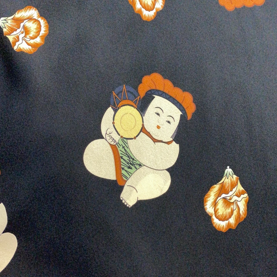 Maxi Falda Harari Mujer Seda Talla S Negra Estampado Asiático Arte para Usar Nueva con Etiquetas Foto 3 de 4