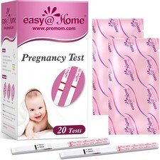Easy Home Pregnancy Test Strips: 20 Bulk Pregnancy Strips, Early Detection hCG T