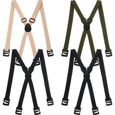 4 Pack Hidden Suspenders Adjustable Under The Shirt Suspenders for Men Clothing