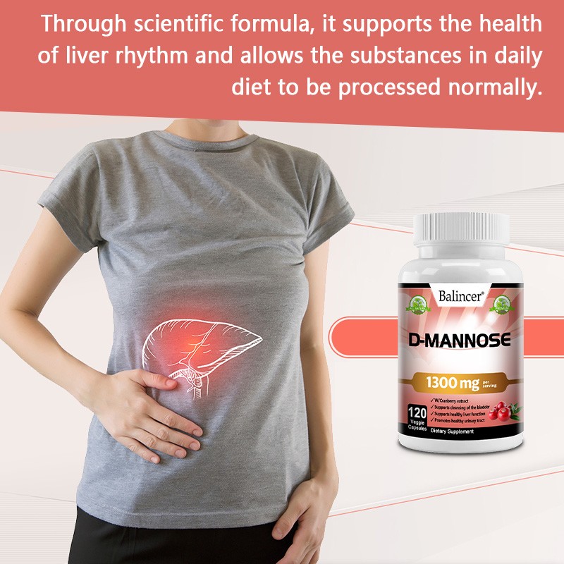 D-Mannosio 1300mg Supporta Disintossicazione Salute Vescica e Vie Urinarie 30-120 Capsule foto 5