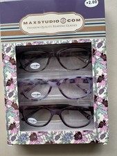 Max Studio Oval 3 Pack Readers Brown, Tortois...