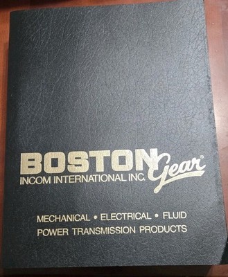 Boston Incom International Gear Catalog 100 Book Mechanical Electric Fluid Power