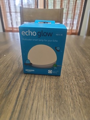 Amazon Echo Glow Multi-color Smart Lamp - White FACTORY SEALED