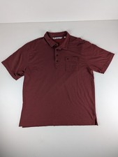 Travis Mathew Polo Shirt Mens Size XXL 2XL Red Performance Golf Casual