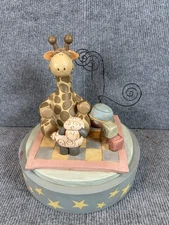 Suzi Skoglund Blossom Giraffe Sheep Nursery Picnic Basket Fuli Gifts Rare