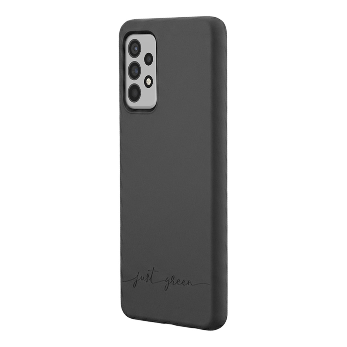 Coque noire Galaxy A72 4G Just Green pour le quotidien et les sorties