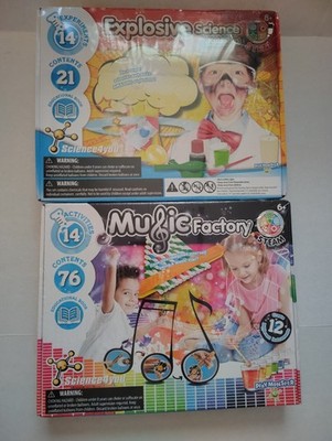 PlayMonster Science4you - Kaboom-Explosive Set & Music Factory Science Kit 