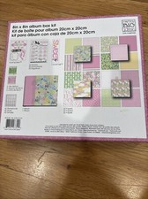 Scrapbook Photo Album Book 20 Pages 8 X 8 Inch.