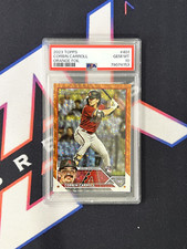 2023 Topps Series 2 Orange Foil /299 #401 Corbin Carroll RC AZ Dbacks PSA 10