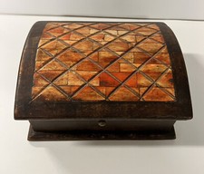 Wooden Trinket Memory Box made in India Home Decor Organize Storage Treasure