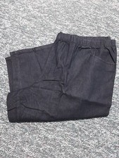 New Women's 32w petite Black Capri Womens Within