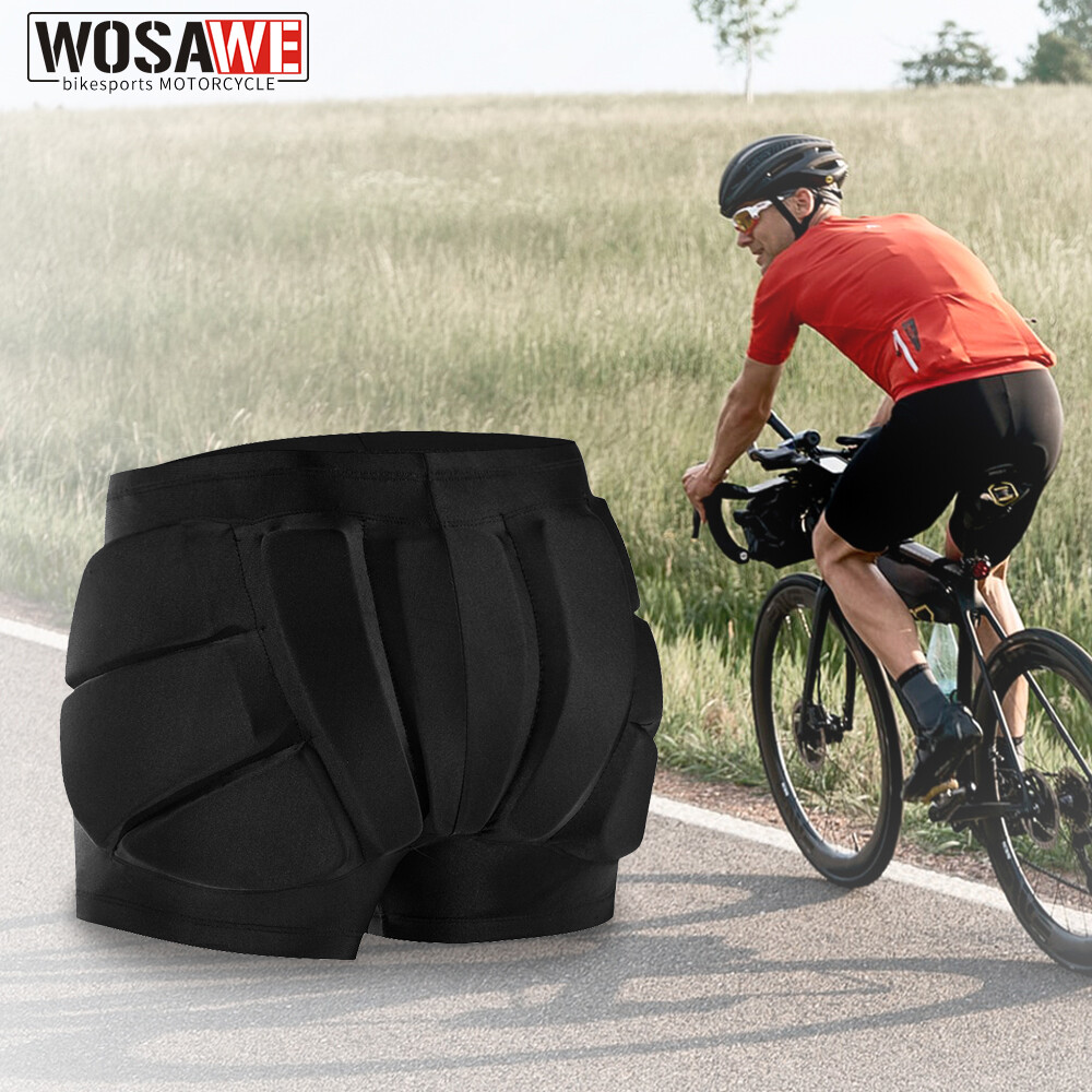 WOSAWE Motorcycle Hip Protective Shorts Cycling EVA Padding