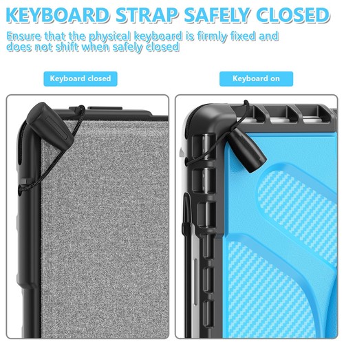 For Microsoft Surface Pro 9 / Pro 8 Heavy Duty Case with Hand Strap Kickstand - Picture 31 of 32