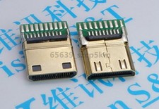 10PCS MINI HDMI male socket 19-pin plug connector