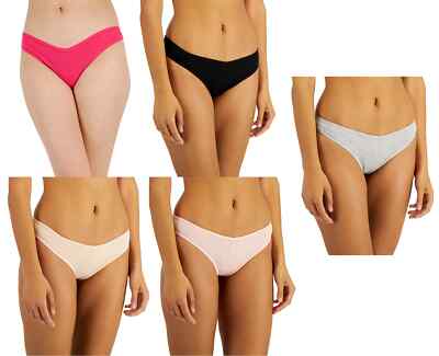 Jenni Women's 1-Pack Ribbed Knit Thong Panty Underwear, Assorted Colors