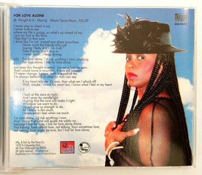 CD) Betty Wright – For Love Alone , Promo, 4453, Single, Rare. | eBay