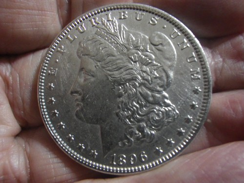 1896P MORGAN SILVER $: GEM BU MS++++ CONDITION & DETAILED, LUSTROUS, EYE APPEAL