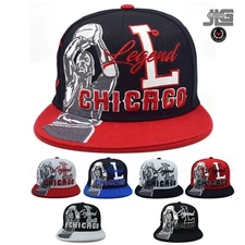 Chicago New MJ Shooter Legend 23 Jordan Black Red Royal Era Snapback Hat Cap