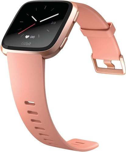 Fitbit Versa Fitness Smartwatch Peach/Rose-Gold S & L Sizes - Picture 5 of 7